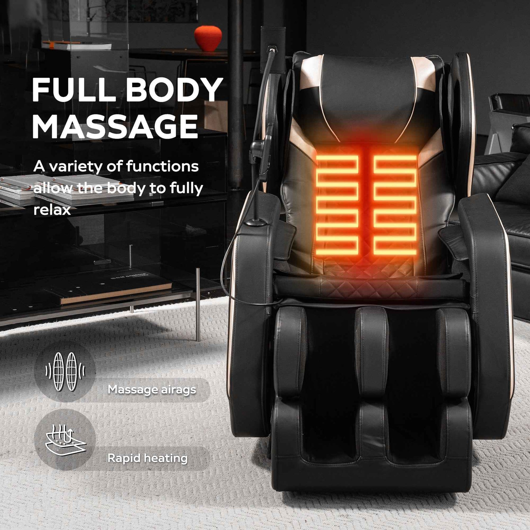 Zero Gravity Massage Recliner with Full-Body Air Pressure detail image 4