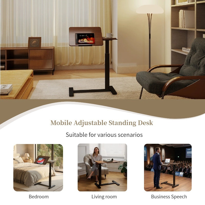 Mobile Adjustable Overbed Laptop Desk mobile laptop workstation