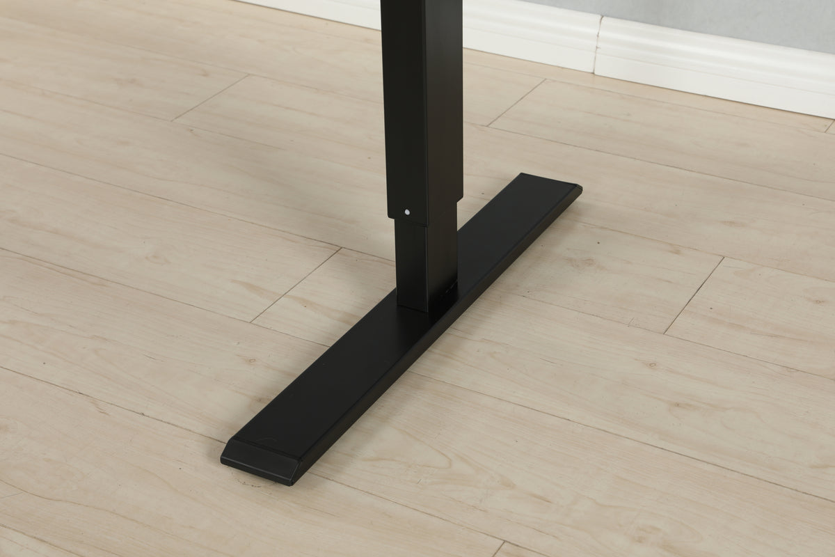 L-Shaped 59" Electric Standing Desk workspace desk setup