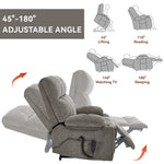 Chenille Dual-Motor Power Lift Recliner, 350 lb Capacity detail image 44