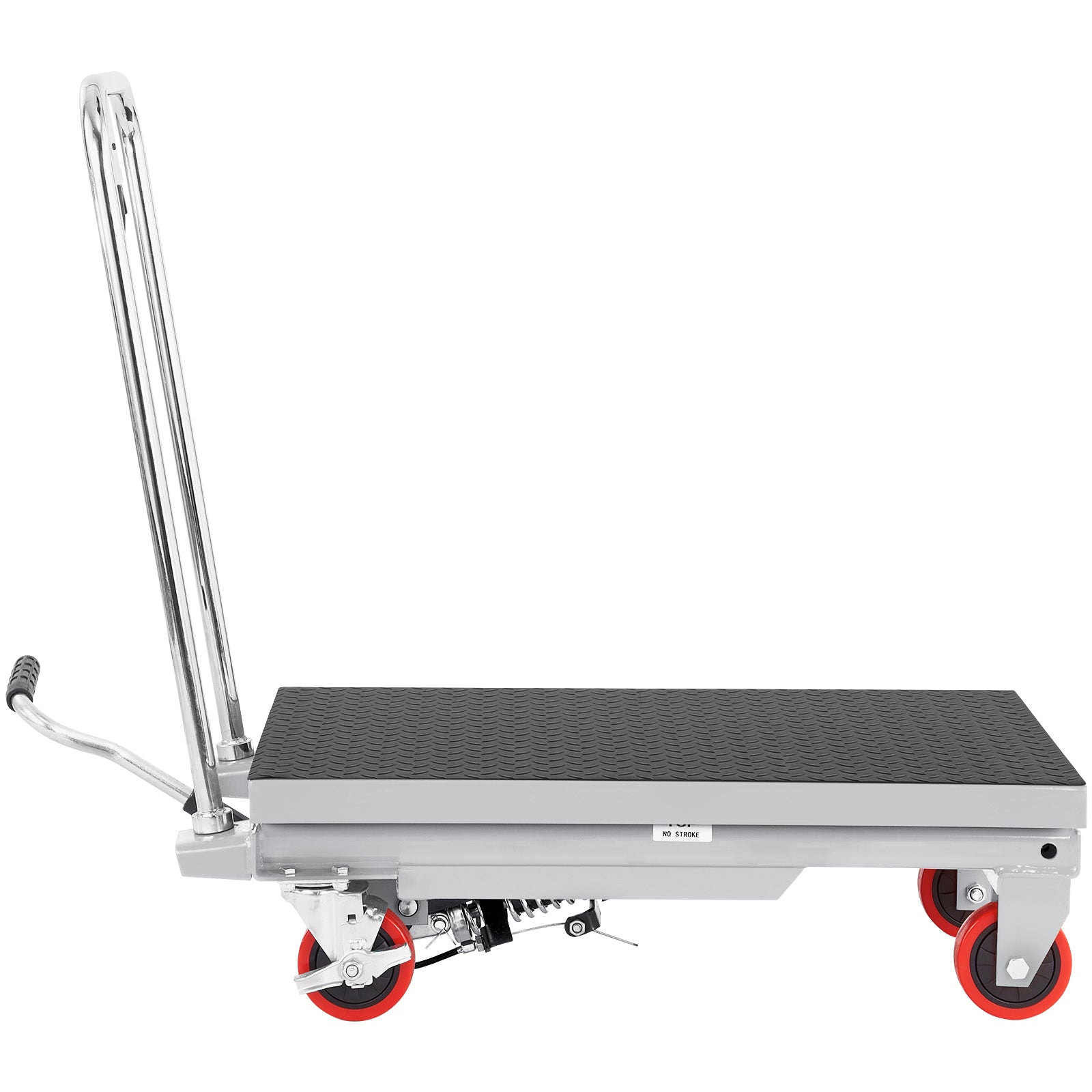 Manual Hydraulic Scissor Lift Table Cart with Non-Slip Pad for workshop, garage, storage, or utility use