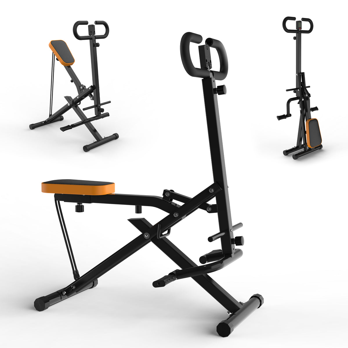 Foldable Assisted Squat Trainer with Resistance Bands, Black product image