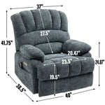 Chenille Power Lift Recliner detail image 33