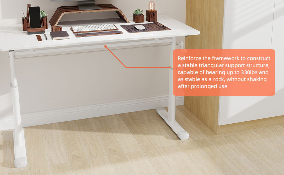 Height Adjustable Study Desk for Home Office workspace desk setup