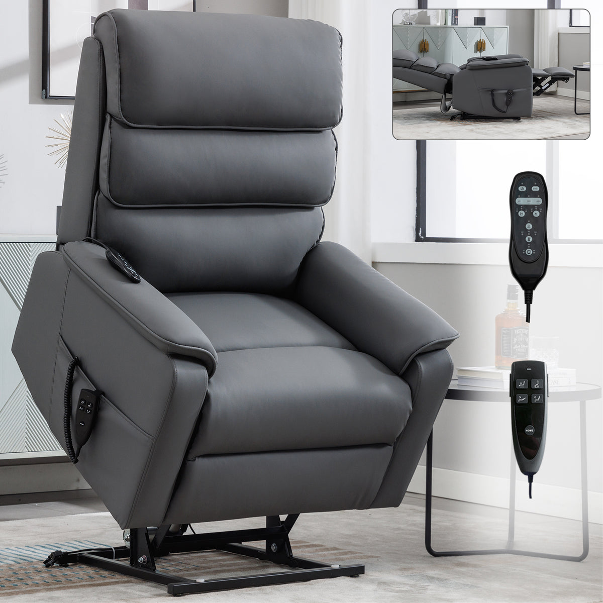 Dual-Motor Power Lift Heat & Massage Recliner detail image 79