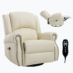 Heat Massage Manual Recliner Chair with Rocker and Swivel for Living Room detail image 55