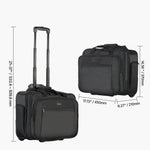 VEVOR rolling laptop bag with wheels and structured storage for work travel