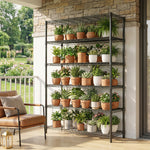6-Tier Adjustable Wire Shelving Unit, 2100 lb Capacity for workshop, garage, storage, or utility use