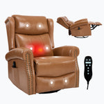 Heat Massage Manual Recliner Chair with Rocker and Swivel for Living Room detail image 81