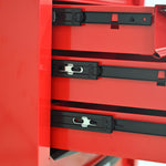 Rolling 5-Drawer Steel Tool Chest with Stainless Steel Top for workshop, garage, storage, or utility use