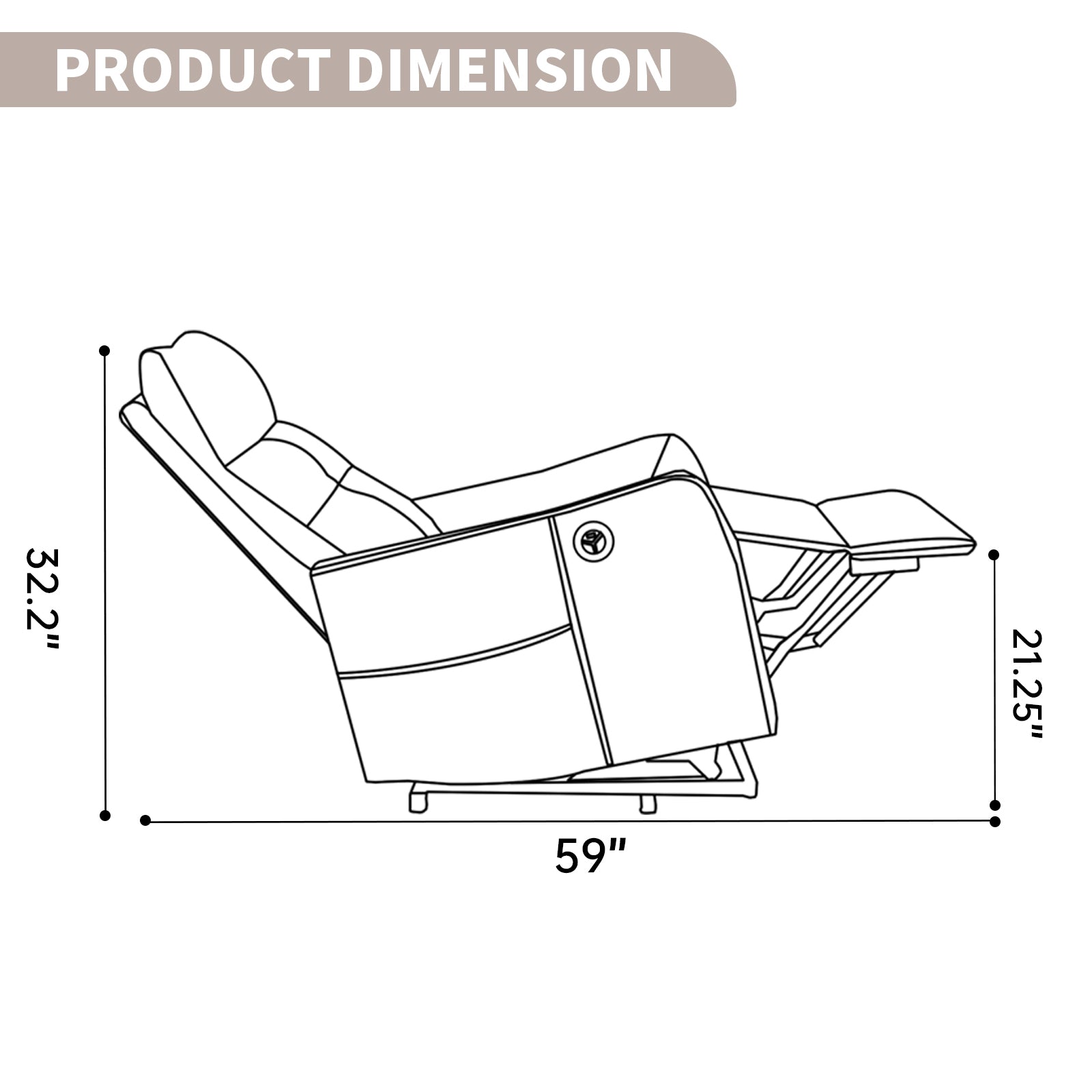 Single Motor Power Lift Recliner Chair with Massage & Heat detail image 35