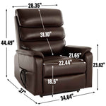 Dual-Motor Power Lift Heat & Massage Recliner detail image 3
