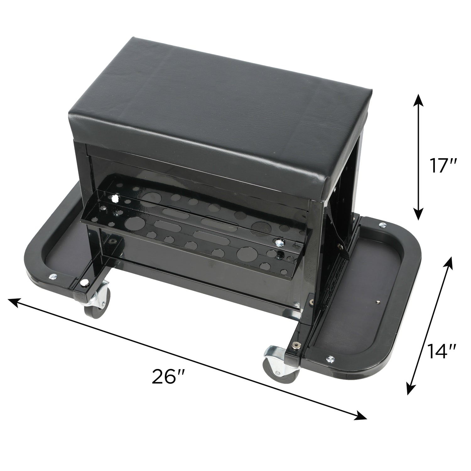 Rolling Mechanic Seat with 3-Drawer Tool Storage, 350 lb Capacity product image