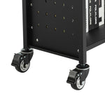 Heavy-Duty Rolling Utility Service Cart with 360° Swivel Wheels for workshop, garage, storage, or utility use