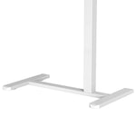 Techni Mobili Sit-to-Stand Rolling Adjustable Laptop Cart, White mobile laptop workstation