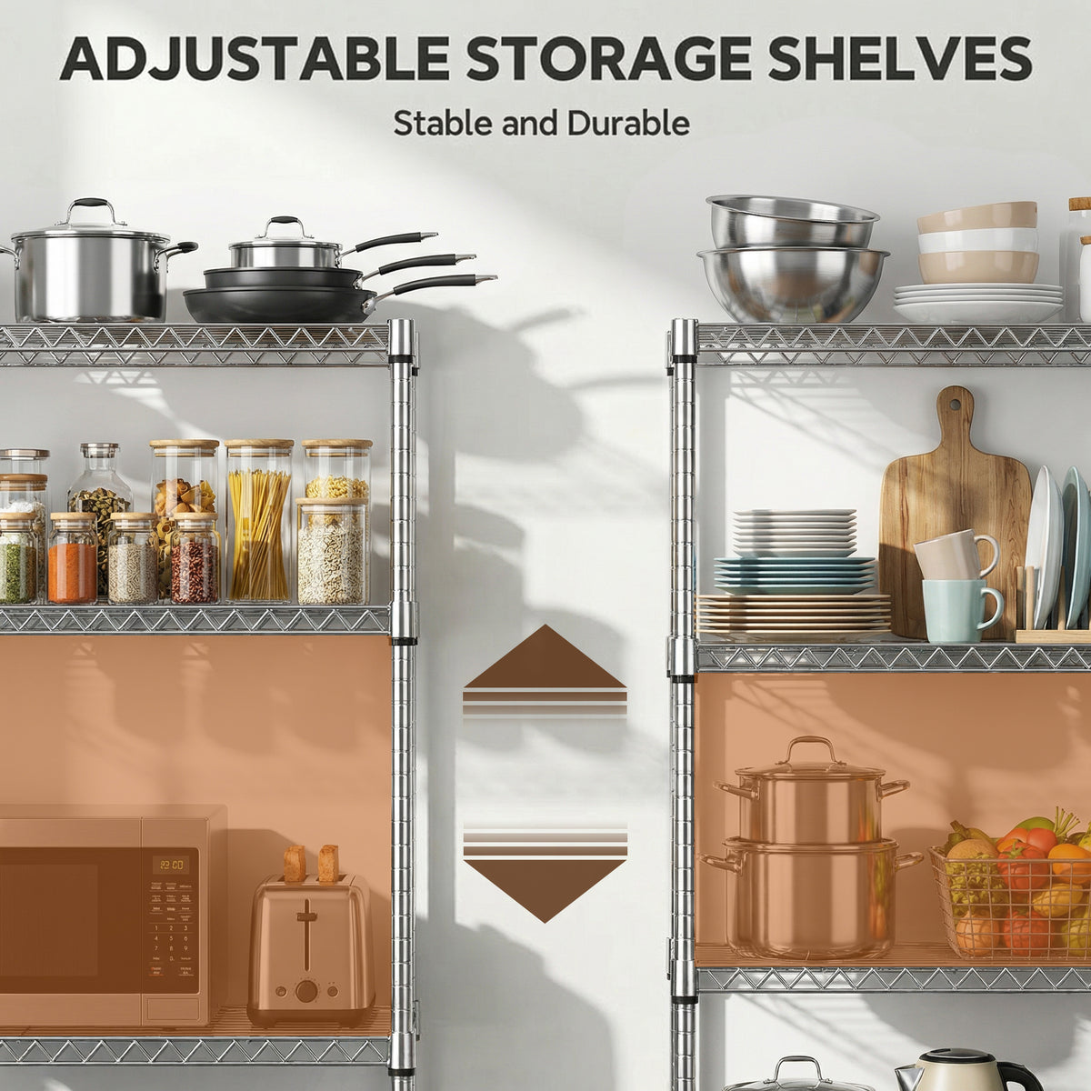 1400 lb 4-Shelf Storage Shelves for workshop, garage, storage, or utility use
