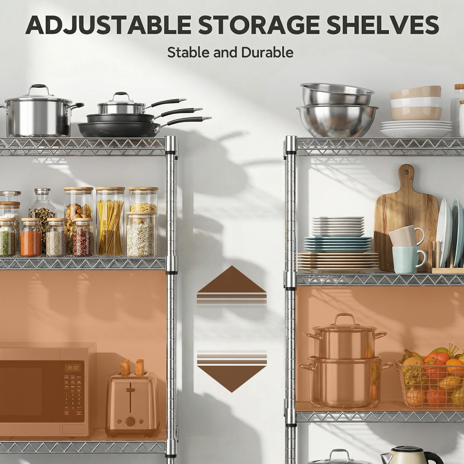 1400 lb 4-Shelf Storage Shelves for workshop, garage, storage, or utility use