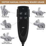 Dual-Motor Power Lift Recliner with Heat & Massage, 350 lb Capacity detail image 134
