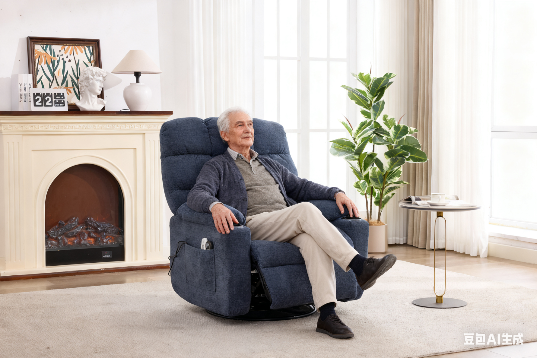 Fabric Heat & Massage Recliner detail image 18