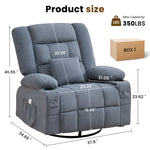 Kneading Massage Rocker Recliner with 4-Point 3D Kneading detail image 34