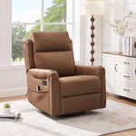 Modern Manual Recliner with 8-Point Massage and Heating, Swivel Rocking detail image 6