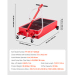 Low-Profile Rolling Oil Drain Pan with Manual Pump for workshop, garage, storage, or utility use