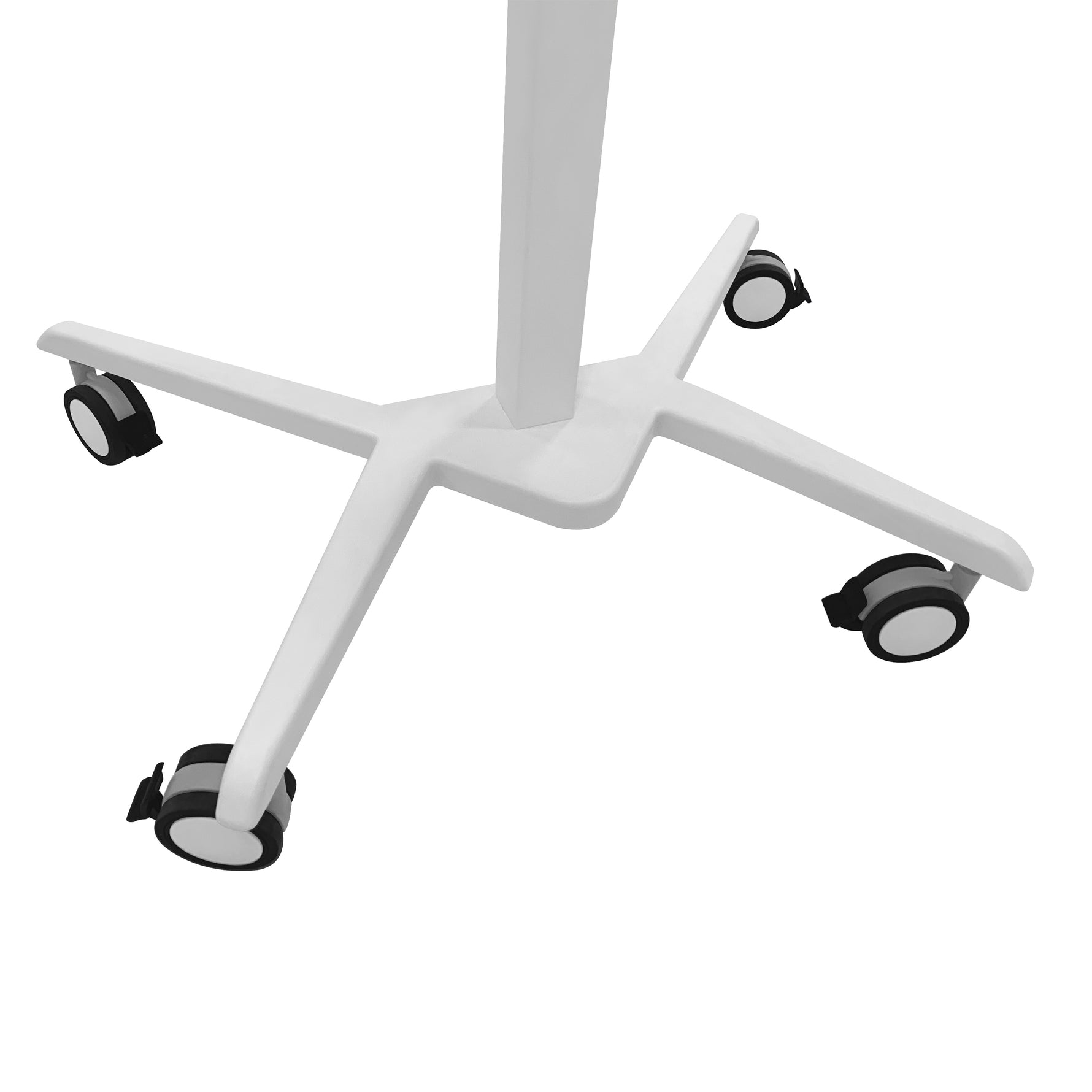 Techni Mobili White Sit-to-Stand Mobile Laptop Cart mobile laptop workstation
