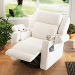 Electric Power Recliner Chair with Heat and Massage, 270° Swivel detail image 4