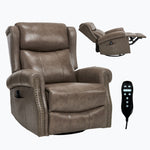 Heat Massage Manual Recliner Chair with Rocker and Swivel for Living Room detail image 115