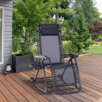 Folding Zero Gravity Rocking Lounge Chair detail image 16