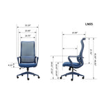 Big & Tall Ergonomic Office Chair - 500 lb Capacity for home office seating