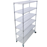 6-Tier NSF Wire Shelving Unit, 6000 lb Capacity for workshop, garage, storage, or utility use