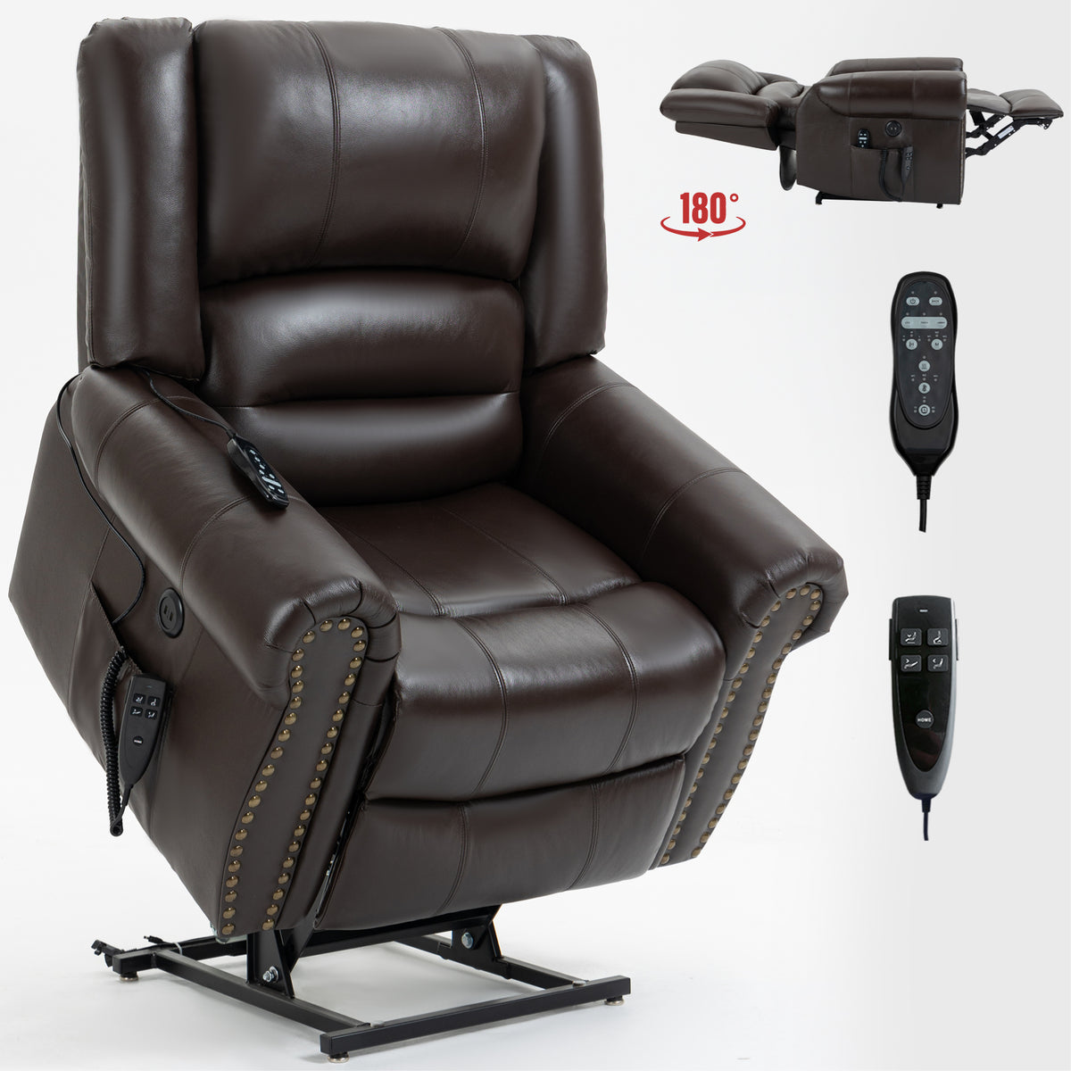 Dual-Motor Power Lift Heat & Massage Recliner detail image 20