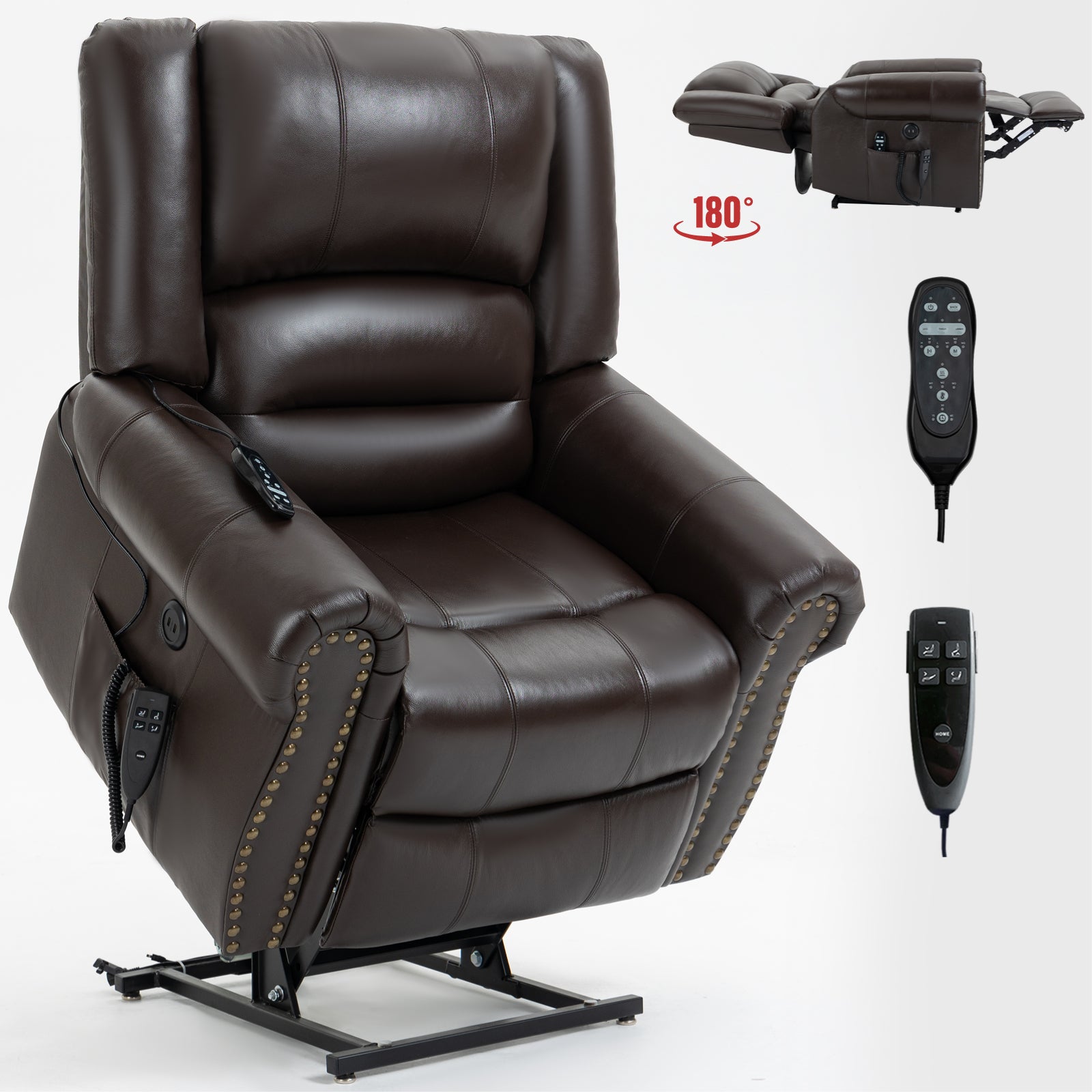 Dual-Motor Power Lift Heat & Massage Recliner detail image 20