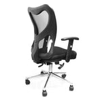 Techni Mobili High-Back Mesh Office Chair, Black for home office seating