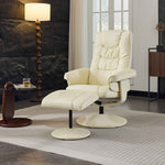 Ergonomic Recliner Chair with Ottoman - 360° Swivel Massage Lounge detail image 2
