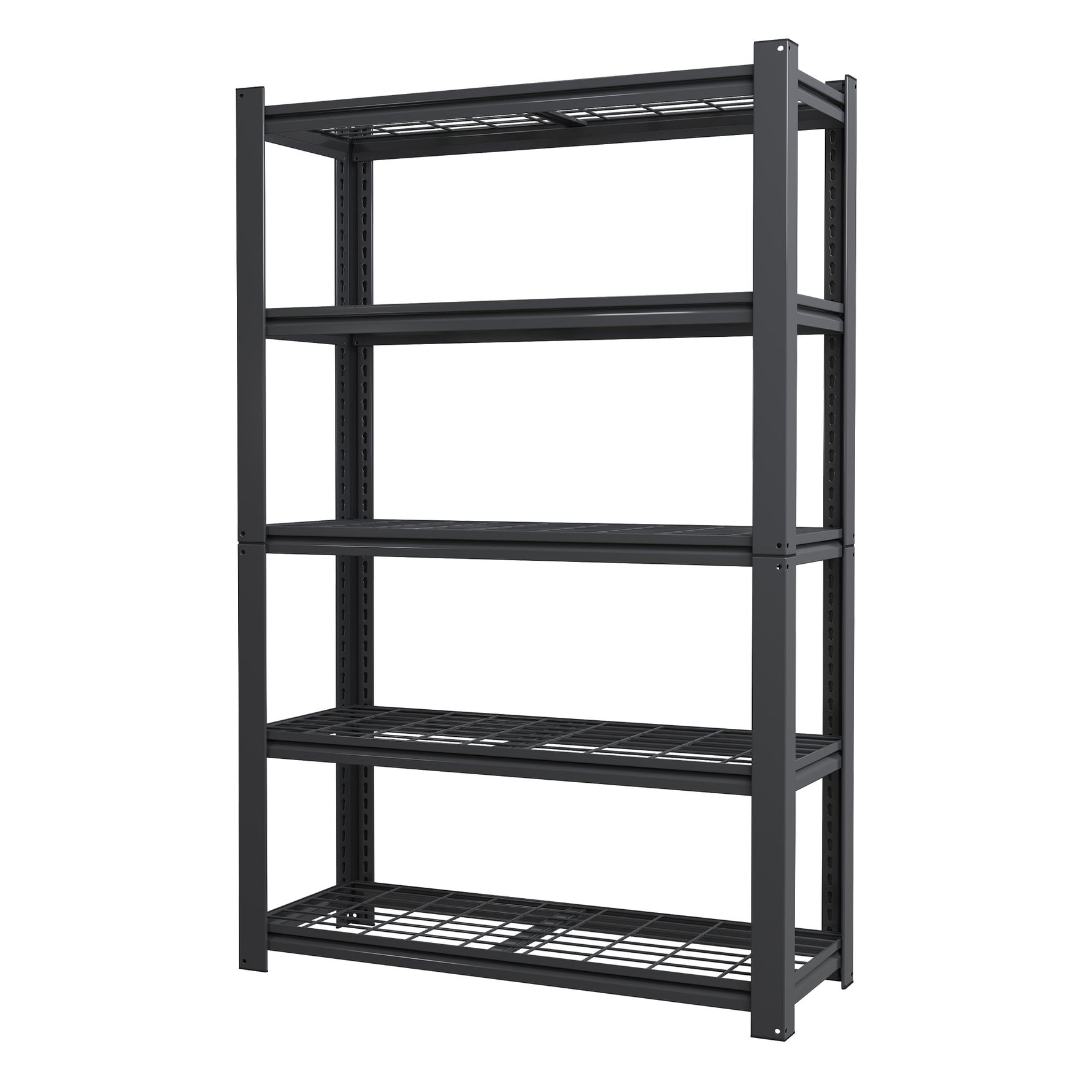 Industrial Heavy Duty Adjustable Metal Mesh Storage Shelving Unit for workshop, garage, storage, or utility use