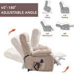 Dual-Motor Lift Recliner with Heat & Massage, 350 lb Capacity detail image 7