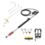 21 ft telescoping pressure washer wand with brush head and harness accessory view 6
