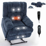 Dual-Motor Heat & Massage Power Lift Recliner, 350 lb Capacity detail image 21
