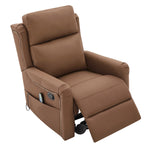 Modern Manual Recliner with 8-Point Massage and Heating, Swivel Rocking detail image 8