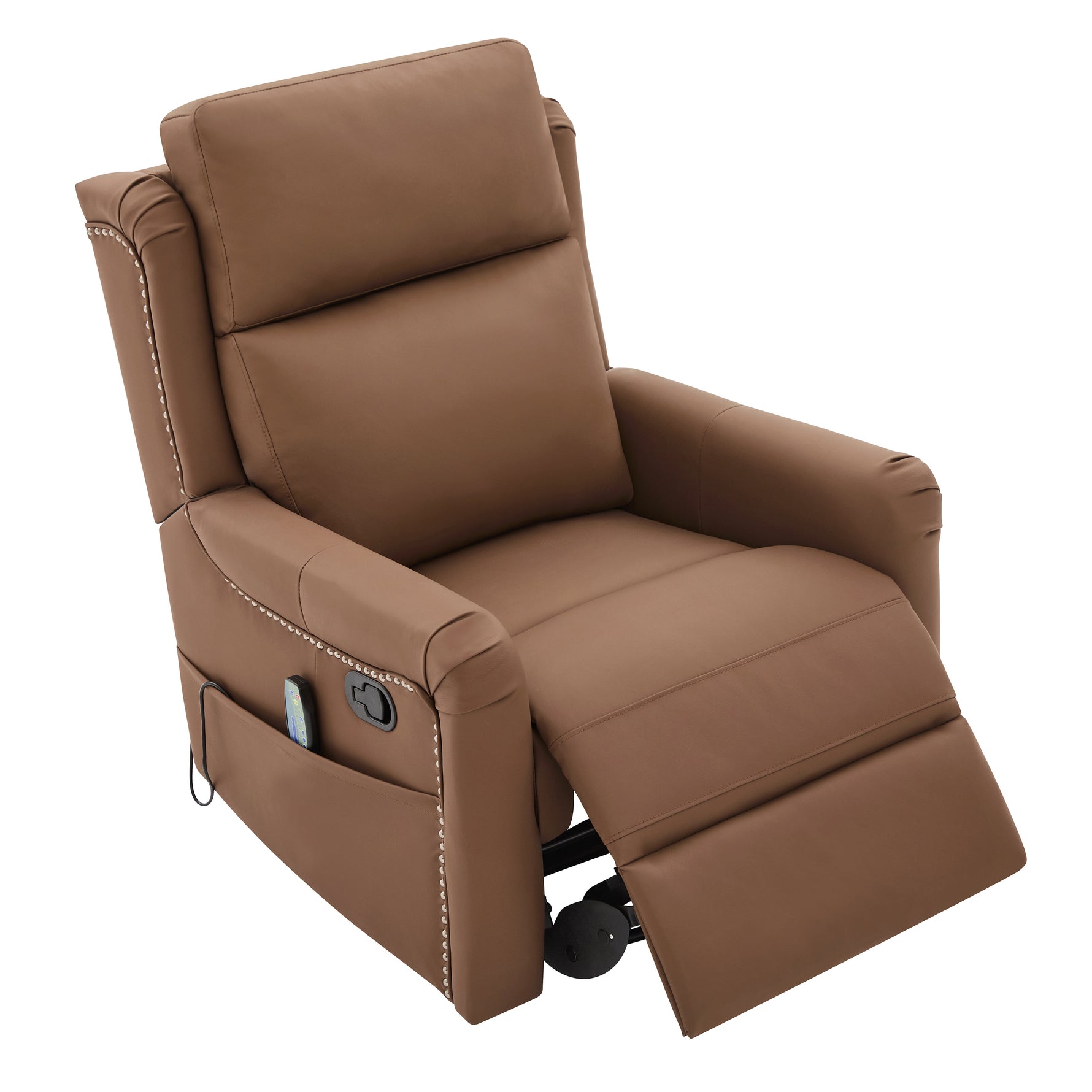Modern Manual Recliner with 8-Point Massage and Heating, Swivel Rocking detail image 8