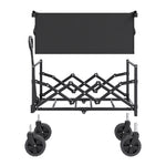 VEVOR Foldable Wagon Cart with Bench Conversion for workshop, garage, storage, or utility use