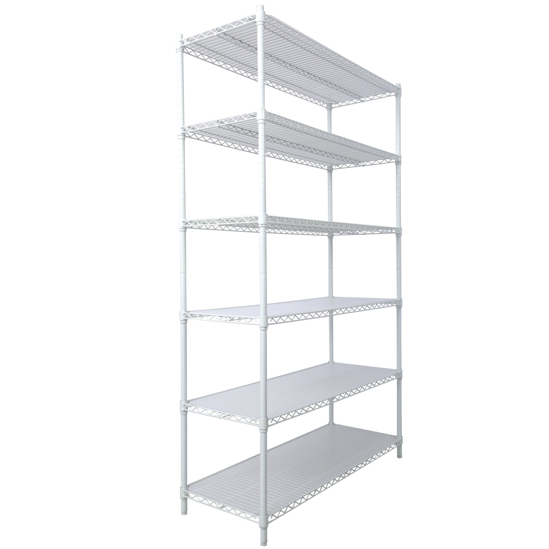 6-Tier NSF Wire Shelving Unit, 6000 lb Capacity for workshop, garage, storage, or utility use