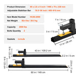 VEVOR 60" Clamp-On Pallet Forks, 2000 lb Capacity for workshop, garage, storage, or utility use