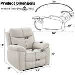 Chriki Power Recliner with Lift and Heating and Massage detail image 29