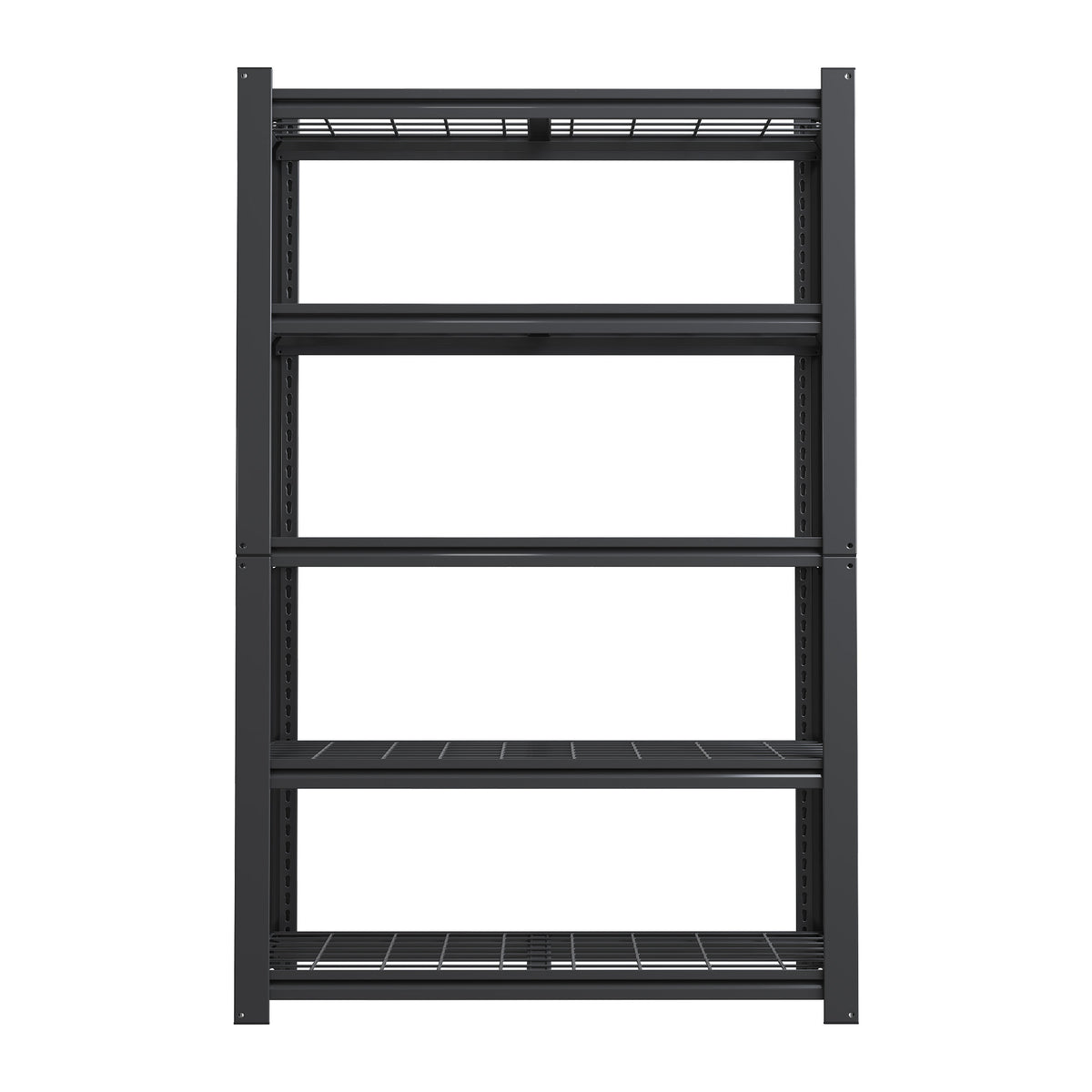 Industrial Heavy Duty Adjustable Metal Mesh Storage Shelving Unit for workshop, garage, storage, or utility use