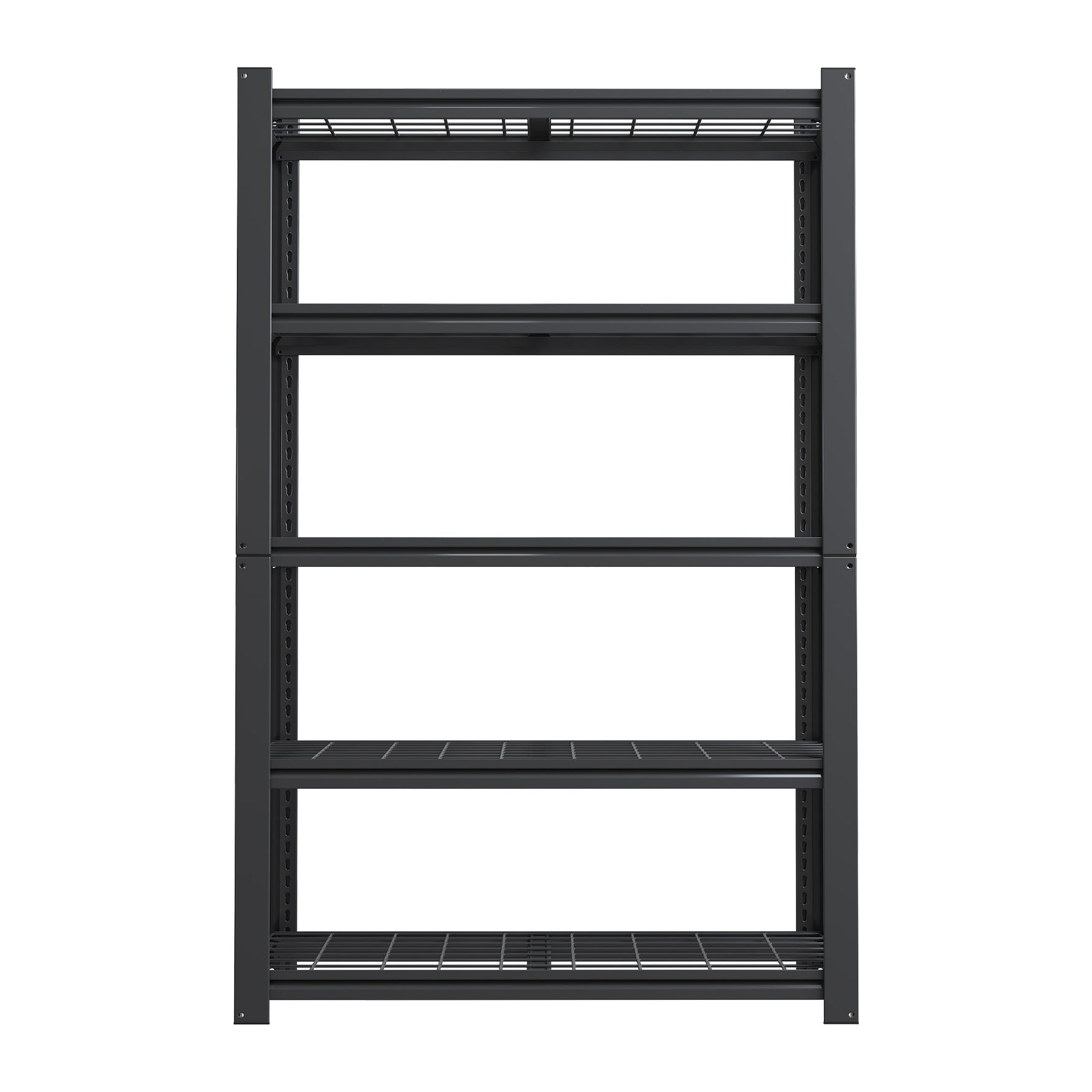 Industrial Heavy Duty Adjustable Metal Mesh Storage Shelving Unit for workshop, garage, storage, or utility use