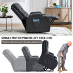 PU Infinite Position Up to 350 lb Single Motor Power Lift Recliner Chair detail image 39