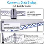 6-Tier NSF Wire Shelving Unit, 6000 lb Capacity for workshop, garage, storage, or utility use